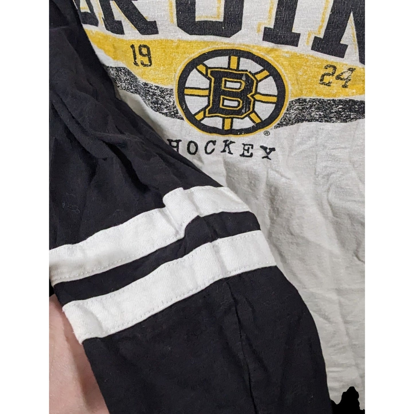 NHL Boston Bruins Womens V Neck Hockey Top