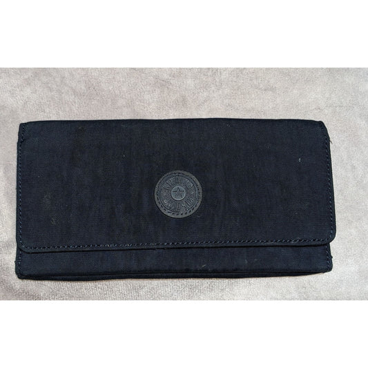 Preppy Sporty Kipling Navy Nylon Wallet