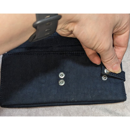 Preppy Sporty Kipling Navy Nylon Wallet