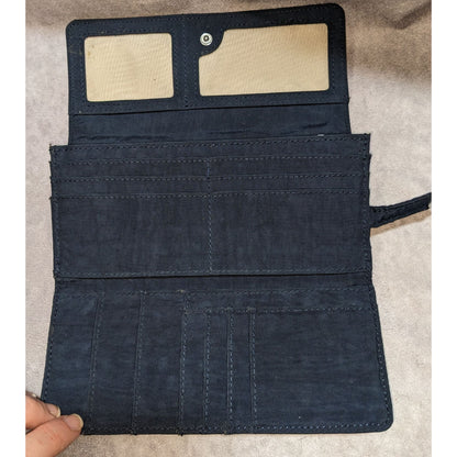 Preppy Sporty Kipling Navy Nylon Wallet