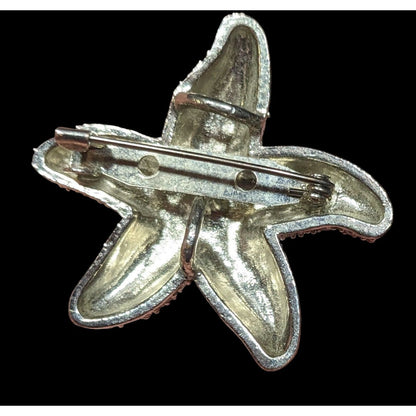 Stella & Dot Mermaidcore Blue And Silver Tone Starfish Brooch/Pendant