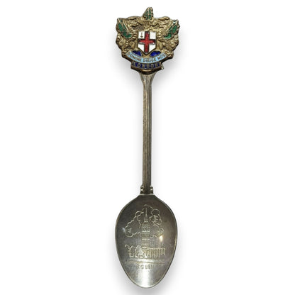 Vintage Heraldic Silver Plated London Big Ben Souvenir Spoon 4 1/2 Inch